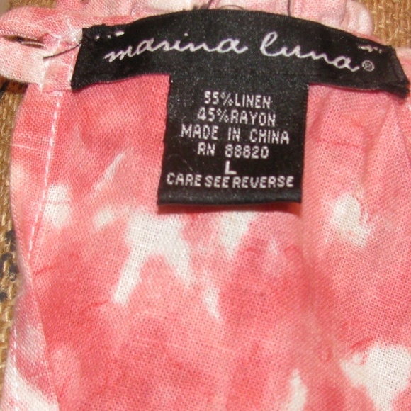 Razorback Linen and Rayon Top (Marina Cuna) - Picture 8 of 8
